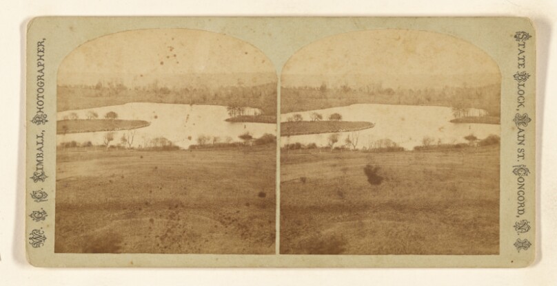 Island and Pond. [Shaker Village, Canterbury, New Hampshire]