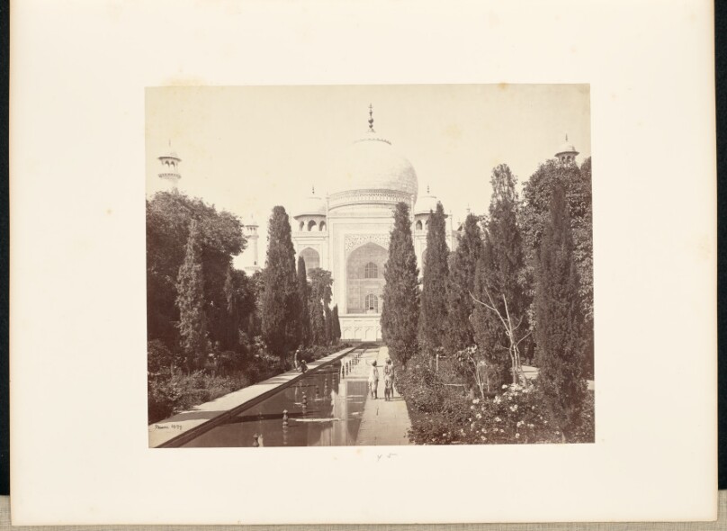 Agra; The Taj, from the Fountain