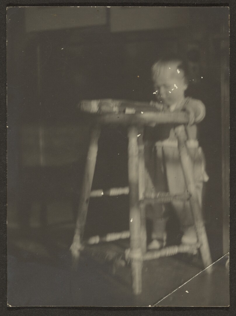 [Baby with Stool]