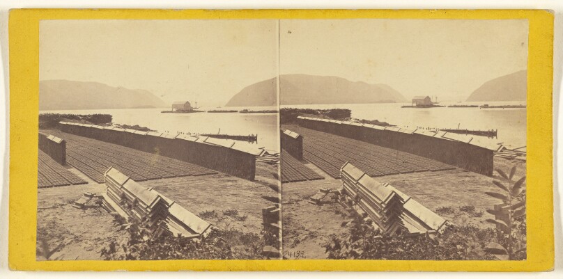 View from the Brickyard at New Windsor, looking down the Hudson