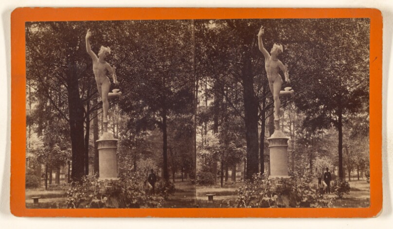 [Statue of Mercury in a park, Savannah, Georgia]