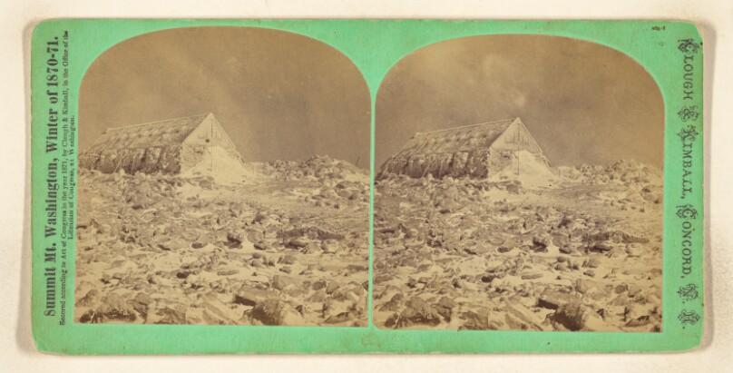 Tip Top House - ice bound - General view of summit. [Mt. Washington, N.H.]