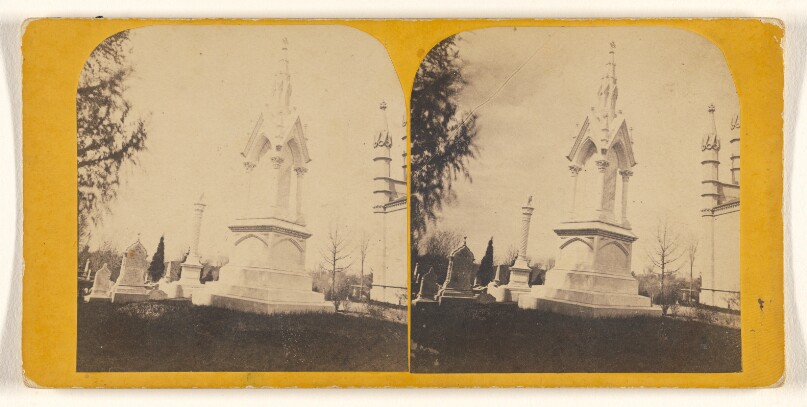 [View in Mount Auburn Cemetery. Boston, Mass.]