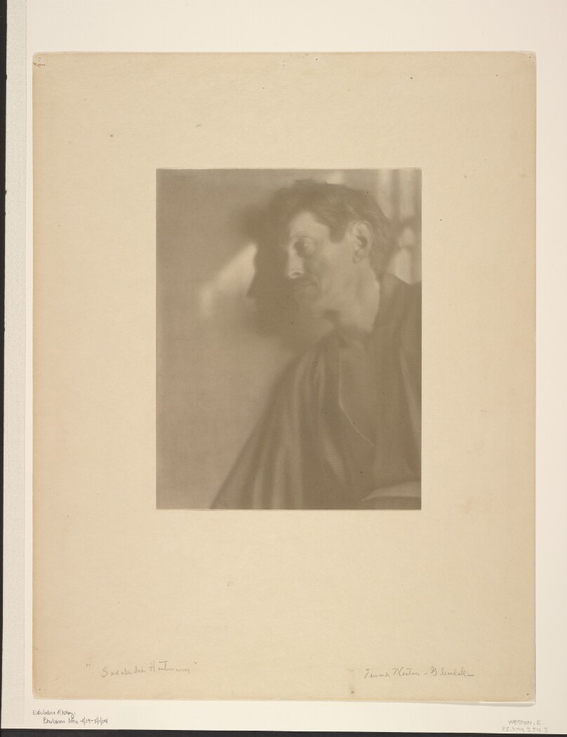 Sadakichi Hartmann [in profile].