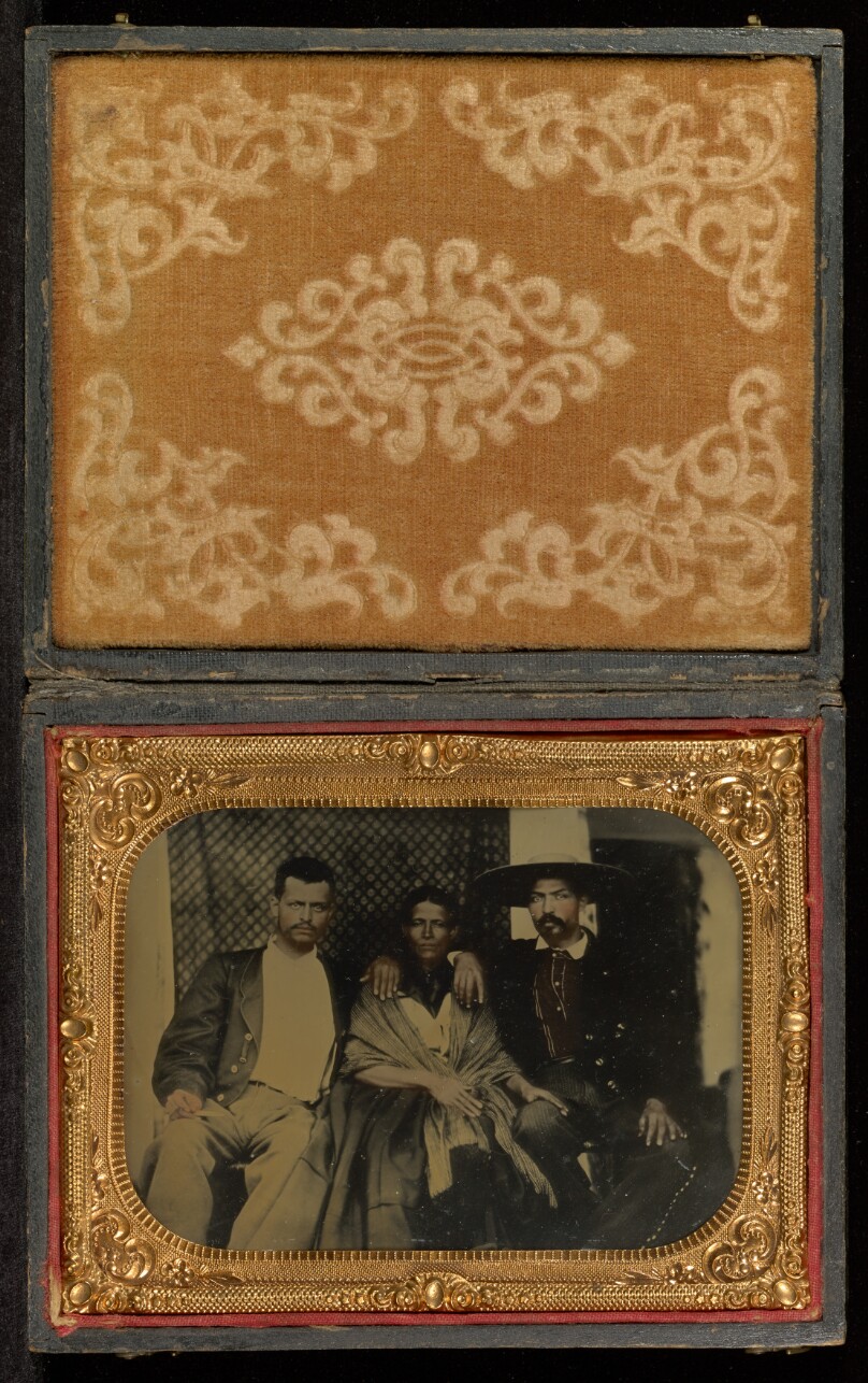 [Portrait of Woman and Two Men]
