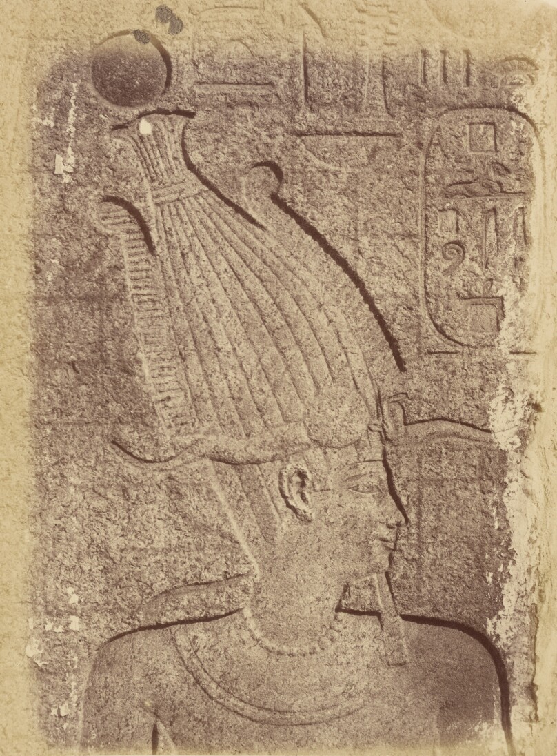 [Close-up of a Sculpture (Profile of a Head), Karnak]