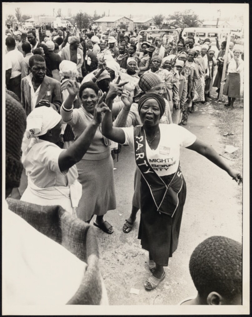 Untitled [Women at voting rally]