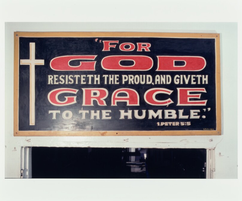 John B. Downey Sign, Emmanuel Baptist Rescue Mission, Crocker at 5th St., Los Angeles