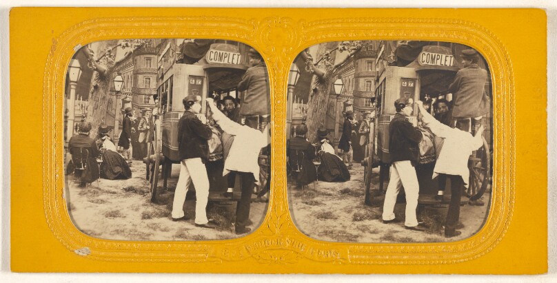 [Genre scene: people entering carriage]