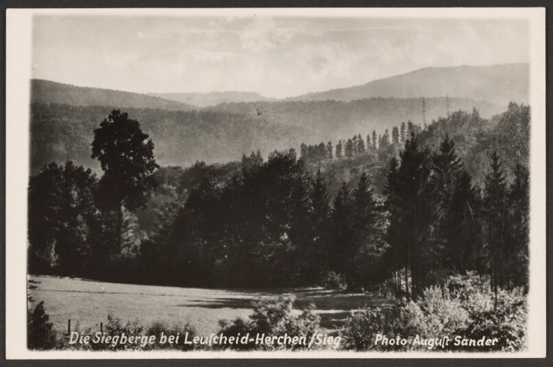 The Siebengebirge near Leuscheid-Herchen on the Sieg, Westerwald (Die Siebengebirge bei Leuscheid-Herchen an der Sieg, Westerwald)