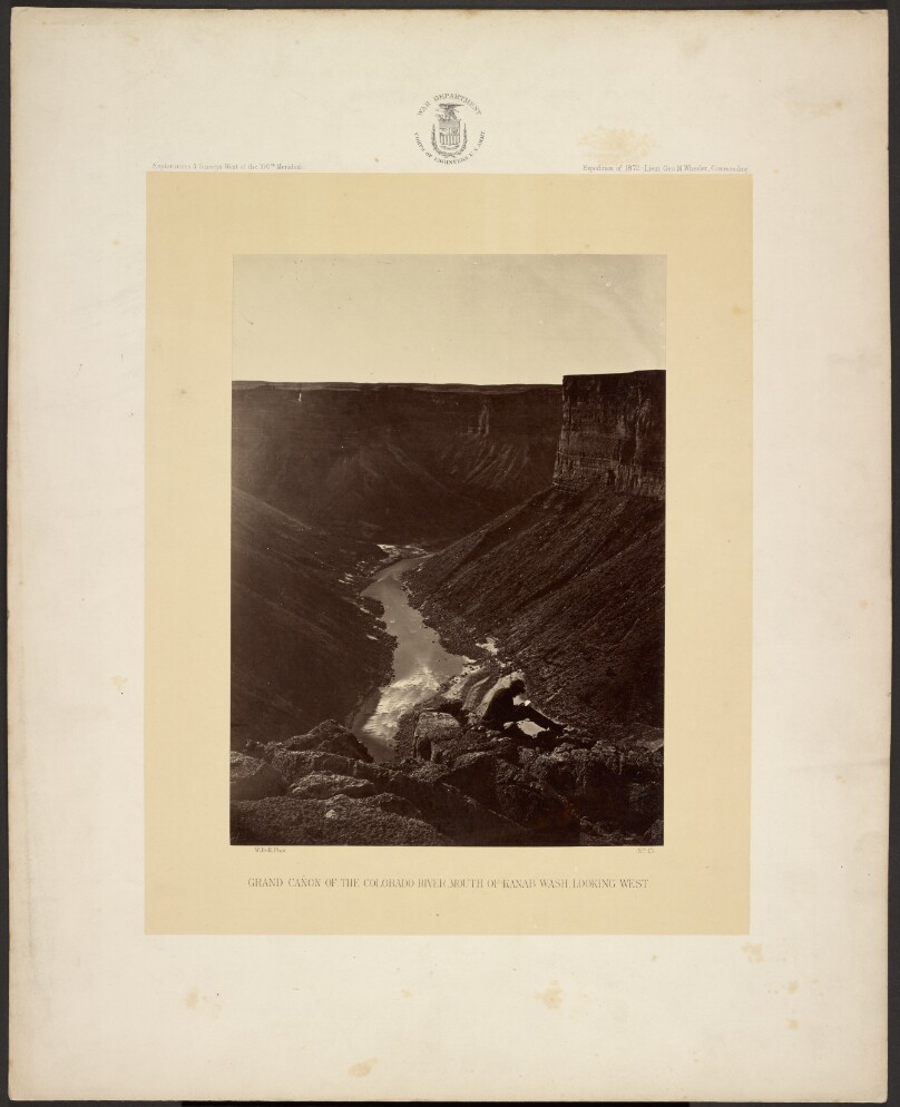 Grand Cañon of the Colorado River, Mouth of Kanab Wash, Looking West