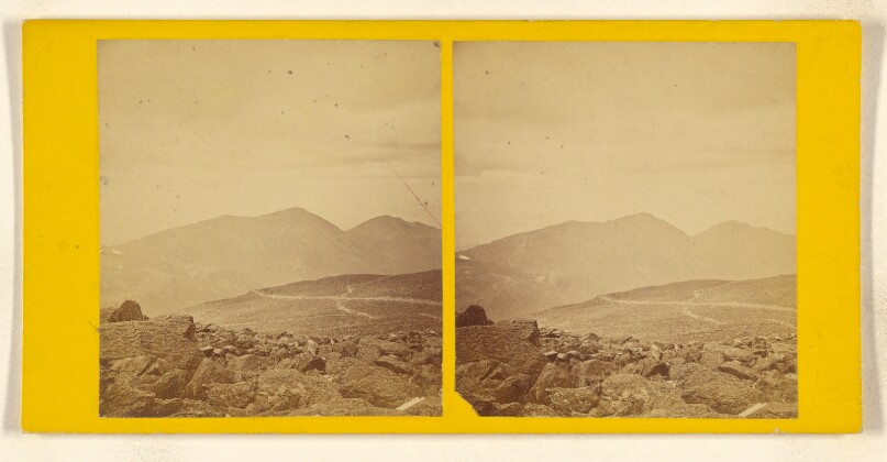 Mts. Adams and Madison from Mt. Washington. [White Mountain]