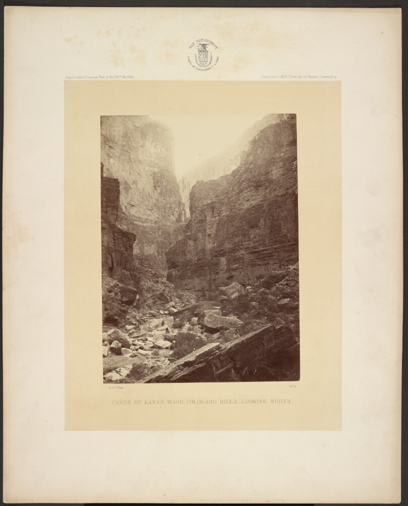 Cañon of Kanab Wash, Colorado River, Looking North