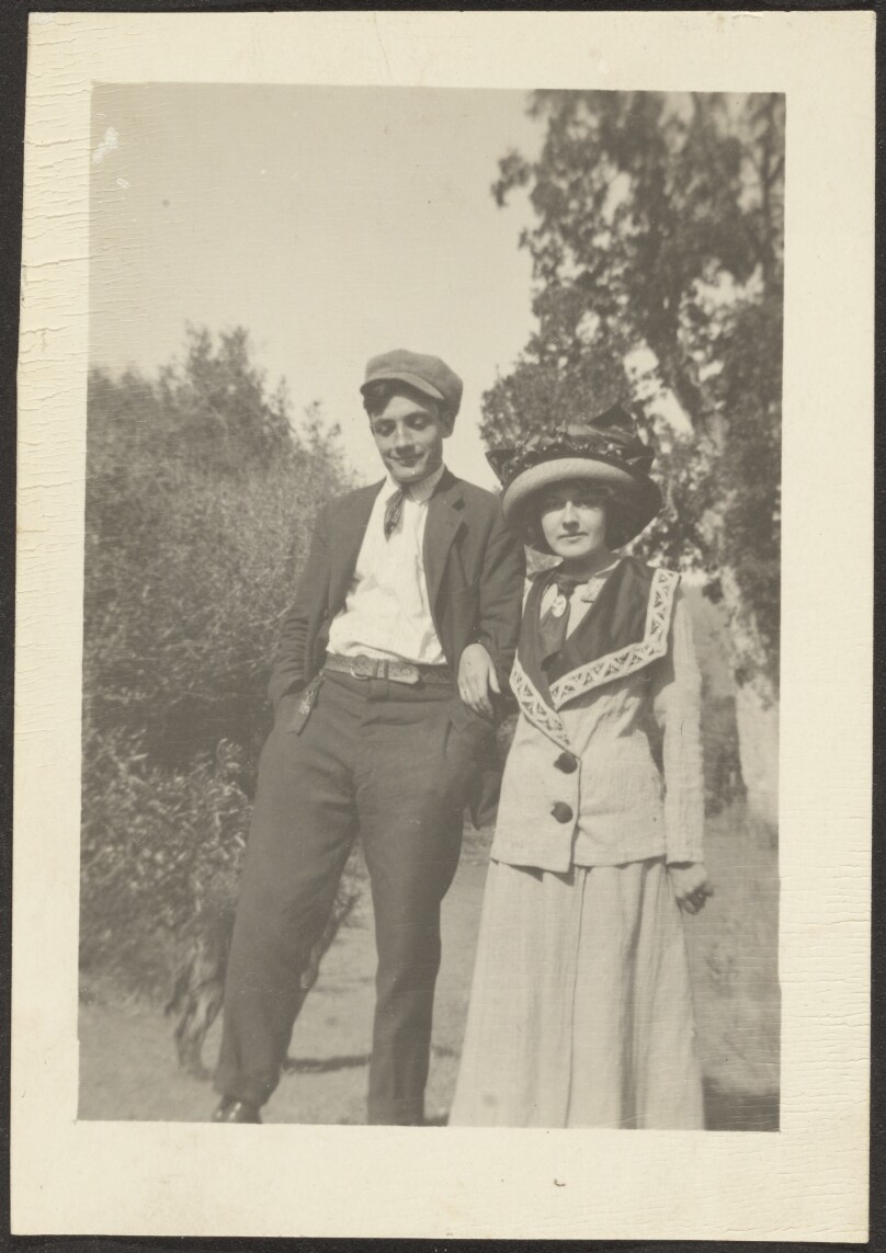 [Young Man and Woman in Grove]