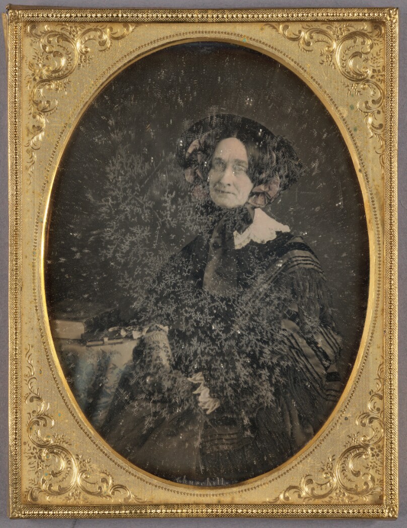 [Portrait of a Seated Well-dressed Elderly Woman]