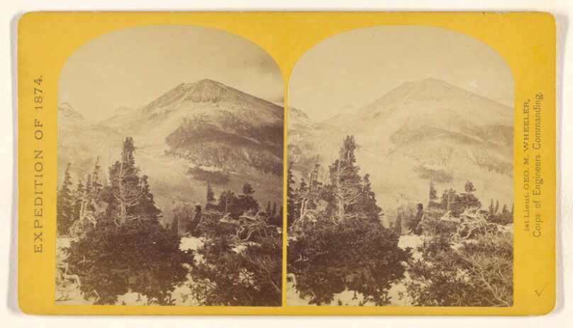 Baldy Peak, Cerro Blanco Mountains, Colorado, 14,234 feet above sea-level. Limit in altitude of vegetation about 11,000 feet.