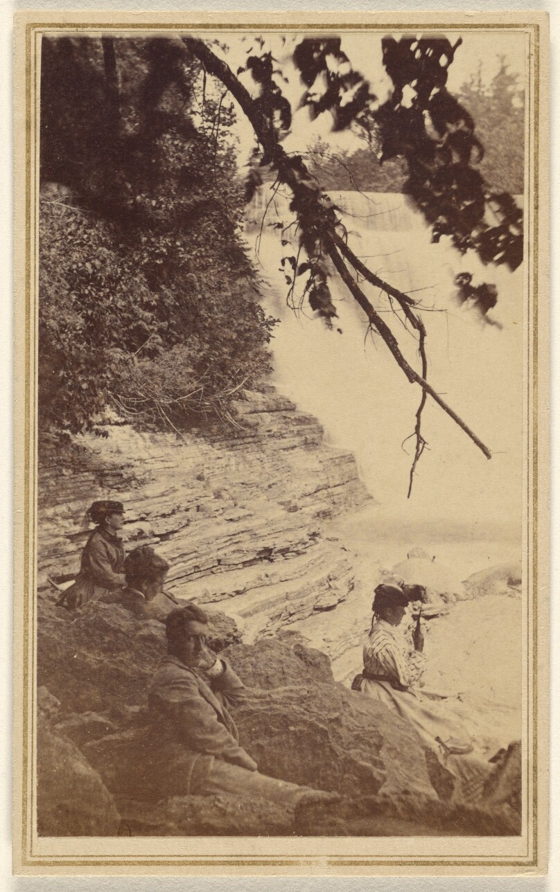 Below high fall [near Trenton Falls, N.Y.]