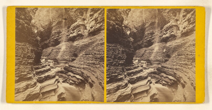 The Narrow Pass. [Freer's Glen, Watkins, Schuyler Co. Section Fifth - Glen Difficulty, New York]