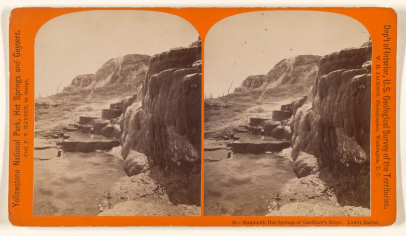 Mammoth Hot Springs of Gardiner's River. Lower Basins.