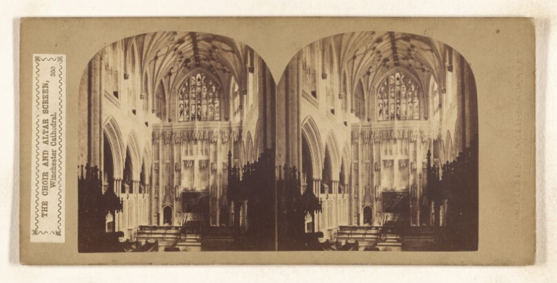 The Choir and Altar Screen, Winchester Cathedral.