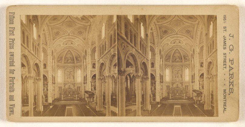 [Interior of Jesuit Church, Montreal, Canada]