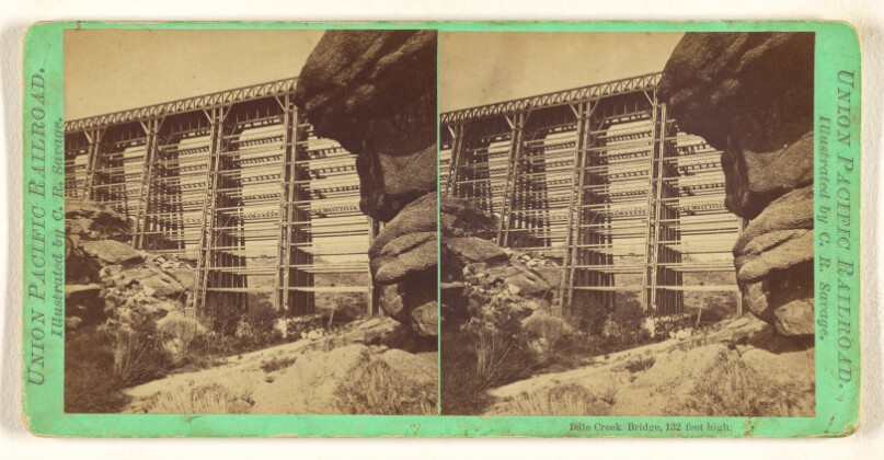 Dale Creek Bridge, 132 feet high.