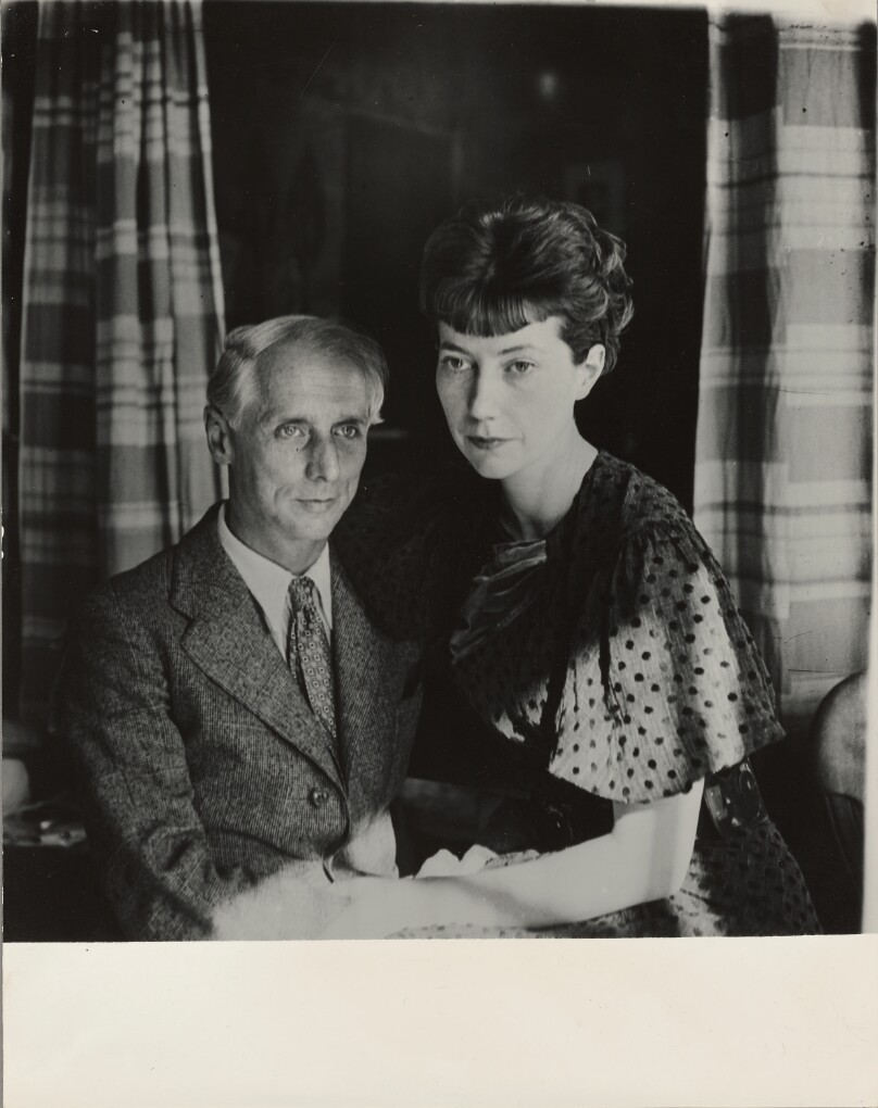 Max Ernst with Gattin (Marie-Berth Aurenche), Paris