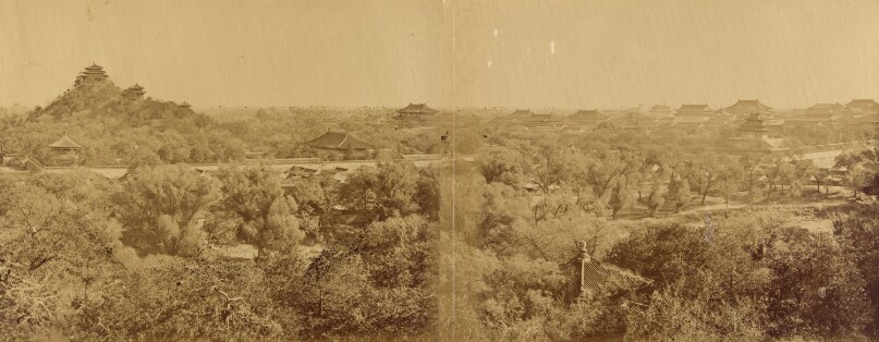 [View of the Imperial Winter Palace, Pekin, Showing the Artificial Mill, October 29, 1860]