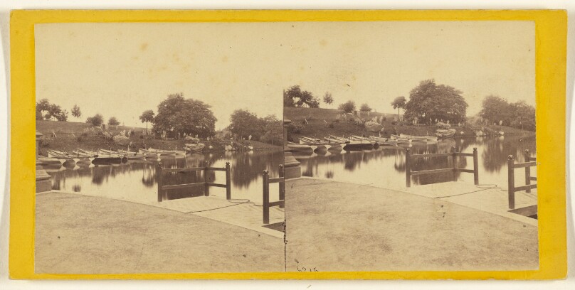 Central Park. The Boats and Boat Landing, from the front of the Esplanade.