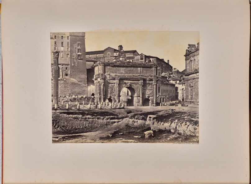 L'Arc de Septime Sevère au Forum, façade du sud