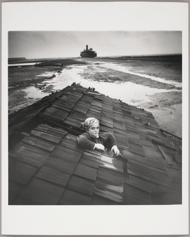 Boy in Flood Dream, Ocean City, Maryland.