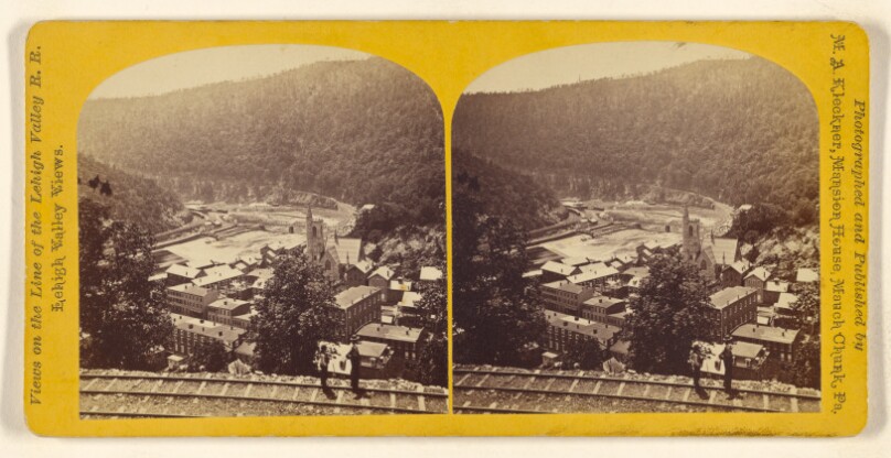 Bird's Eye View of Mauch Chuck. [Mauch Chunk, Penna.]