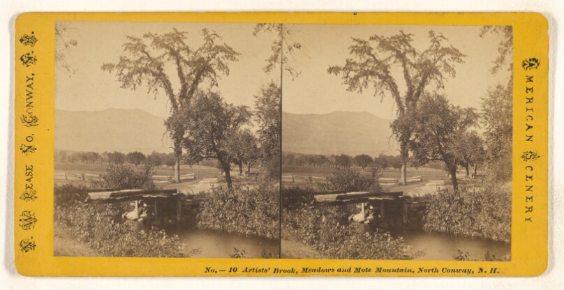 Artists' Brook, Meadows and Mote Mountains, North Conway, N.H.