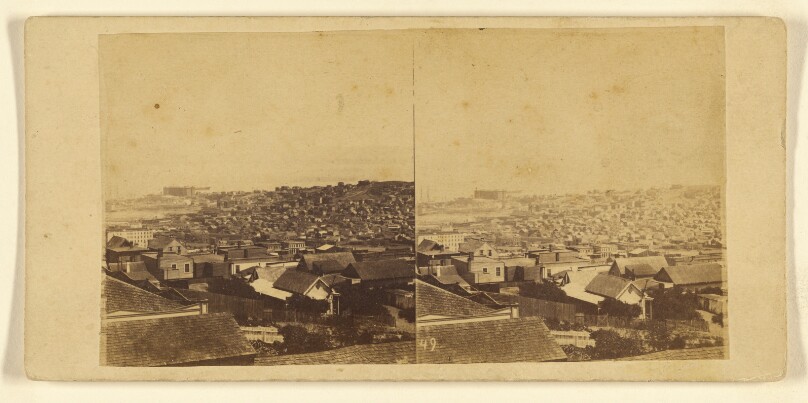 Panoramic View of San Francisco - No. 7. Taken from the corner of Sacramento and Taylor Sts.