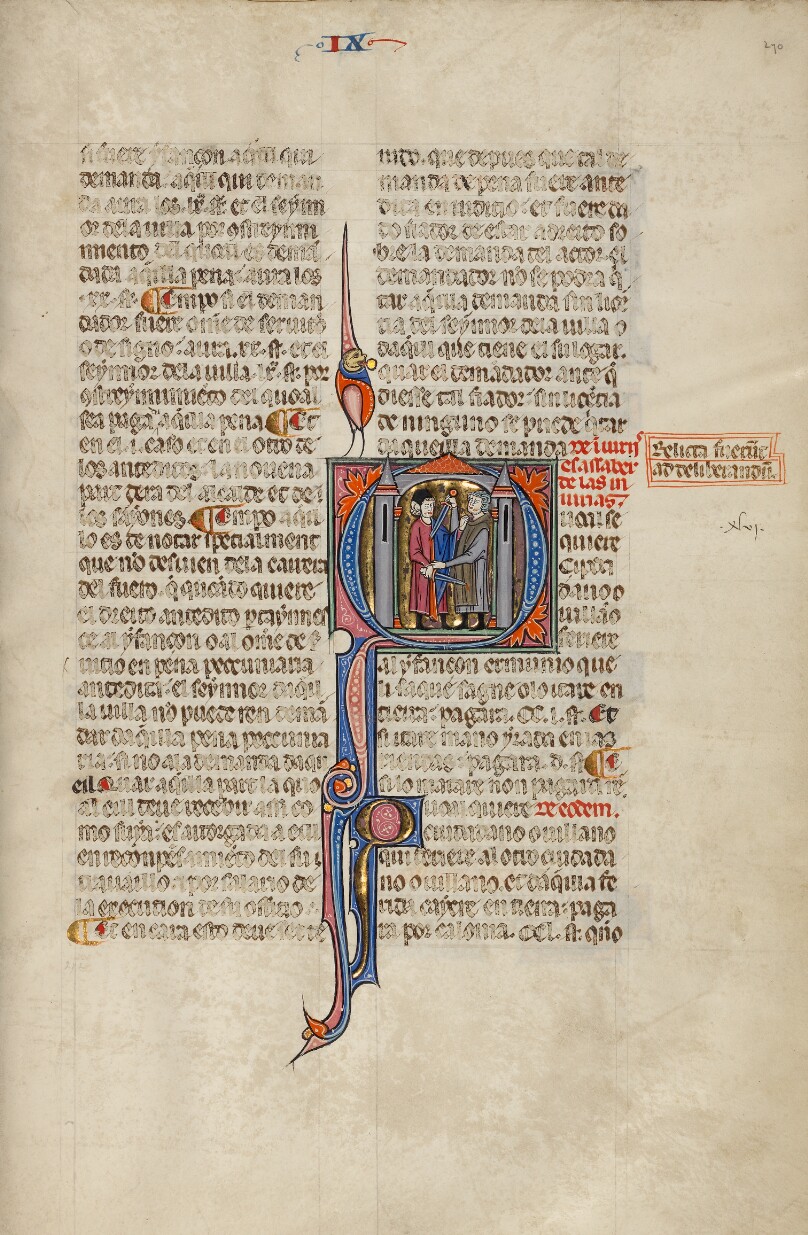 Initial Q: Two Men Fighting with Swords