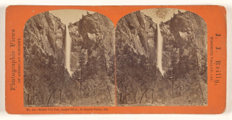 Bridal Veil Fall, height 900 ft., Yo Semite Valley, Cal.