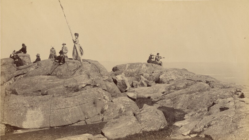 [Private party on summit of Mount Monadnock]