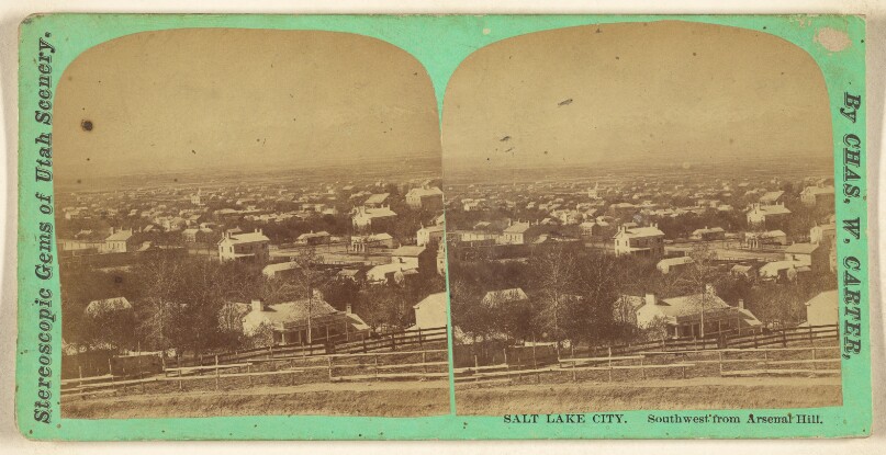Salt Lake City. Southwest from Arsenal Hill.