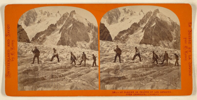 Le Glacier de Talefre et Les Capucins, pres Chamonix. (Savoie)