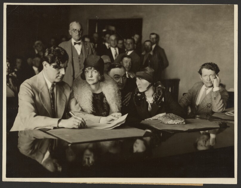 [Mrs. John Glab on trial for murder]