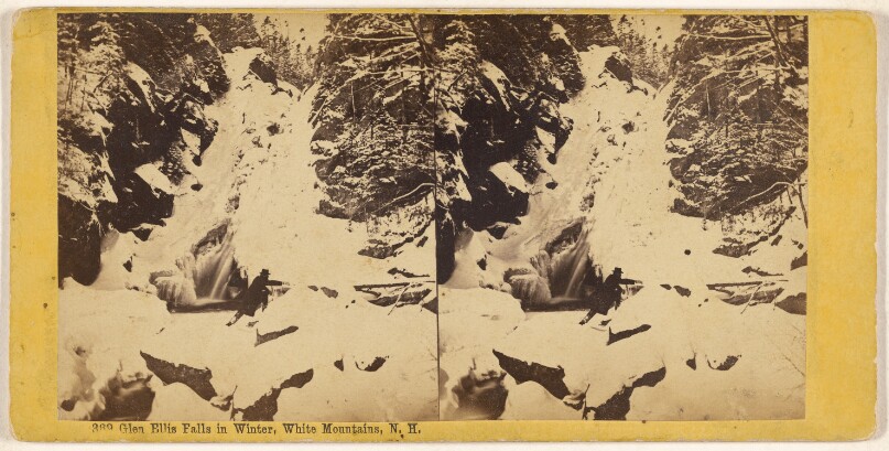 Glen Ellis Falls in Winter, White Mountains, N.H.
