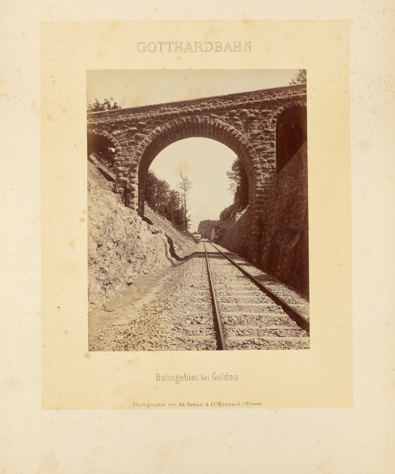 Gotthardbahn: Bahngebiet bei Goldau