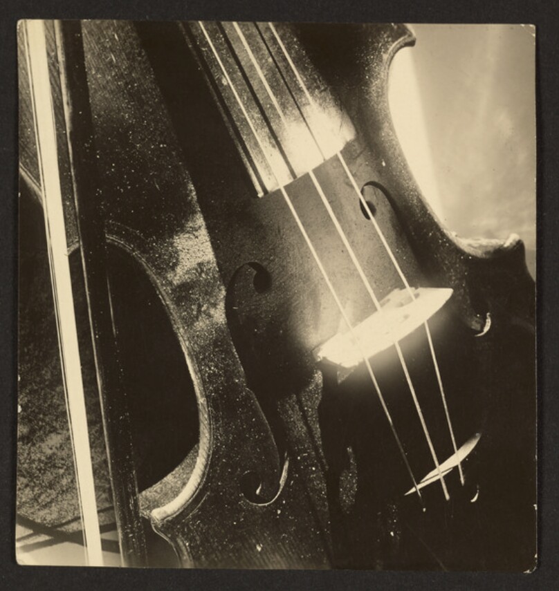 [Violin Bridge with Bow]