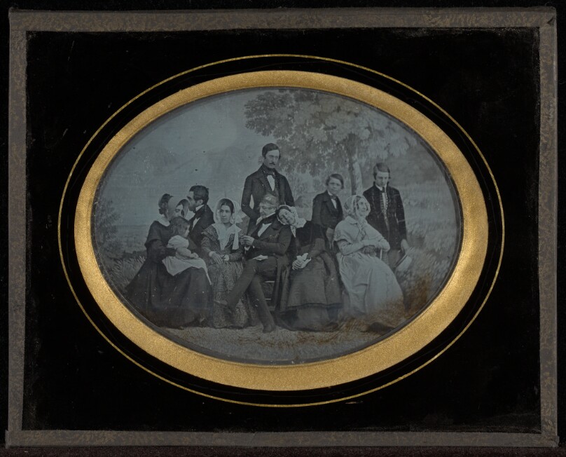 [Group portrait of ten member of the Circle of Eynard-Lullin]