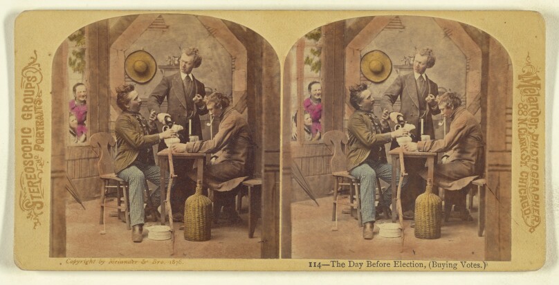 The Day Before Election, (Buying Votes.)