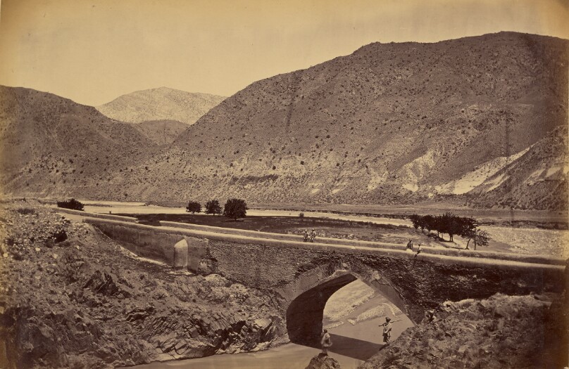 Surakh-aub, the Bridge from the Gorge looking down stream