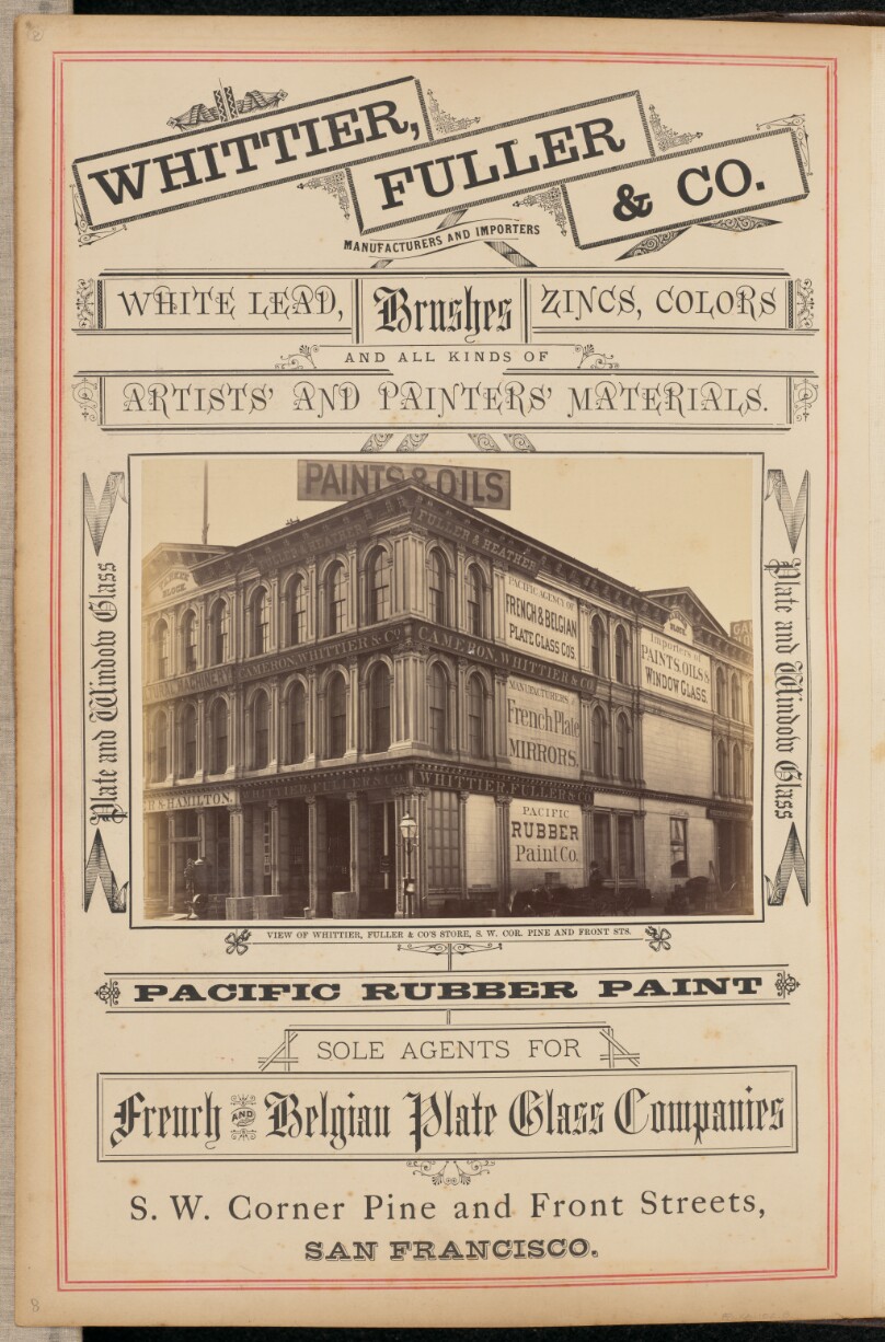 View of Whittier, Fuller and Company's Store, Southwest Corner Pine and Front Streets