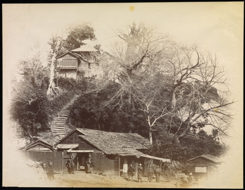 View of Isiohoji Temple at Yedo, Priests' Attendants