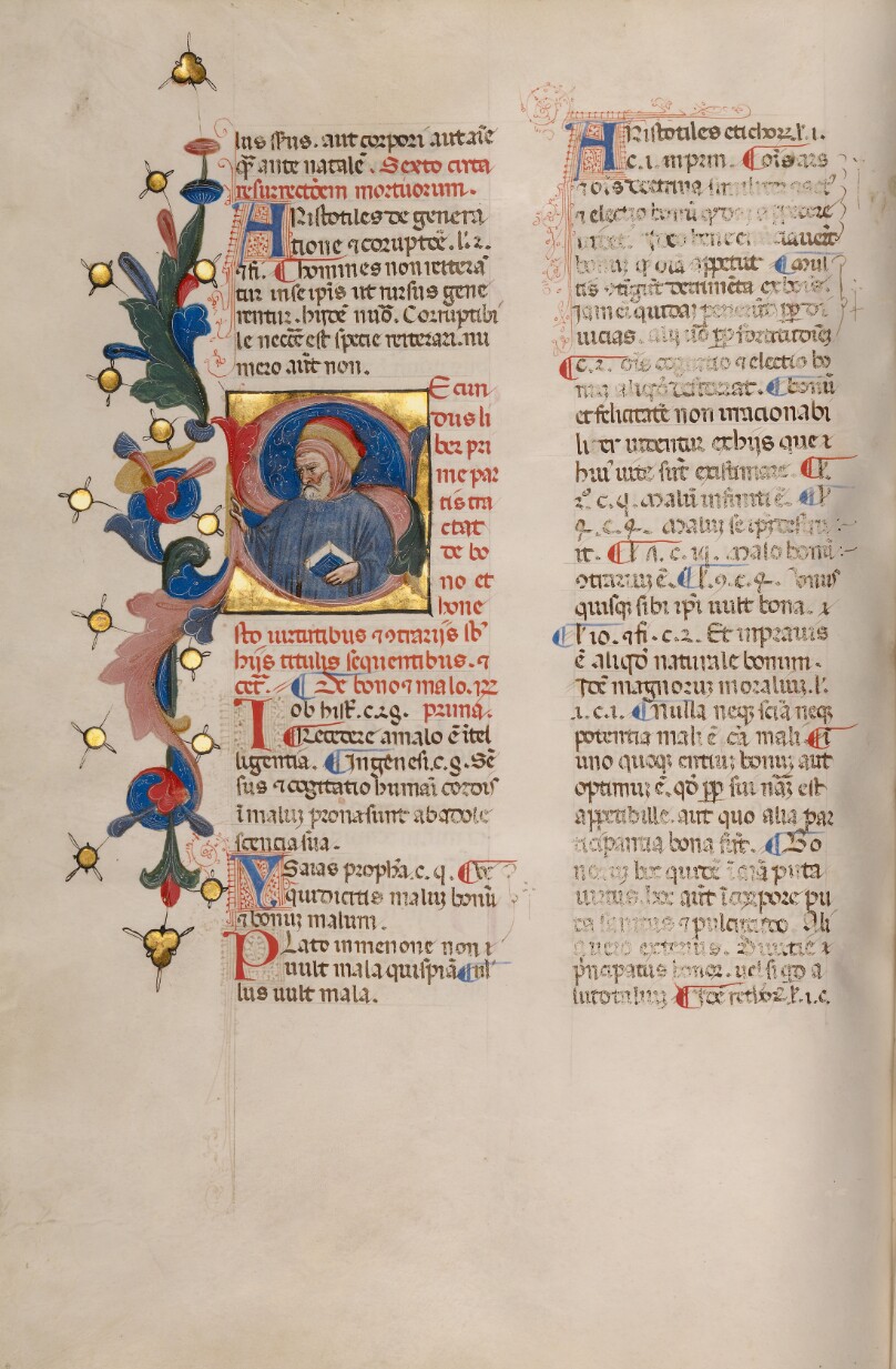 Initial S: Bust Portrait of a Bearded Man