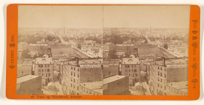 View up Woodward Avenue